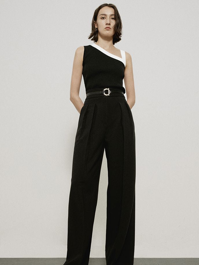 Strait Wide-Leg Classy Chic Pants