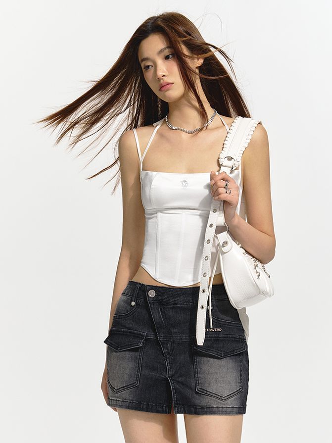 TIGHT CASUAL HALTER-NECK TOPS