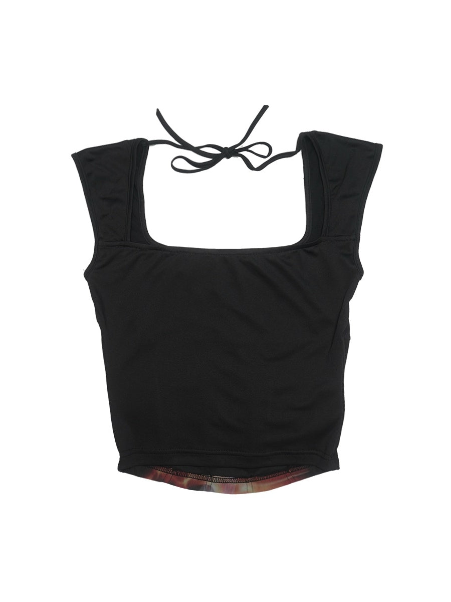 Fire Angel Back-Open Sleeveless Tops