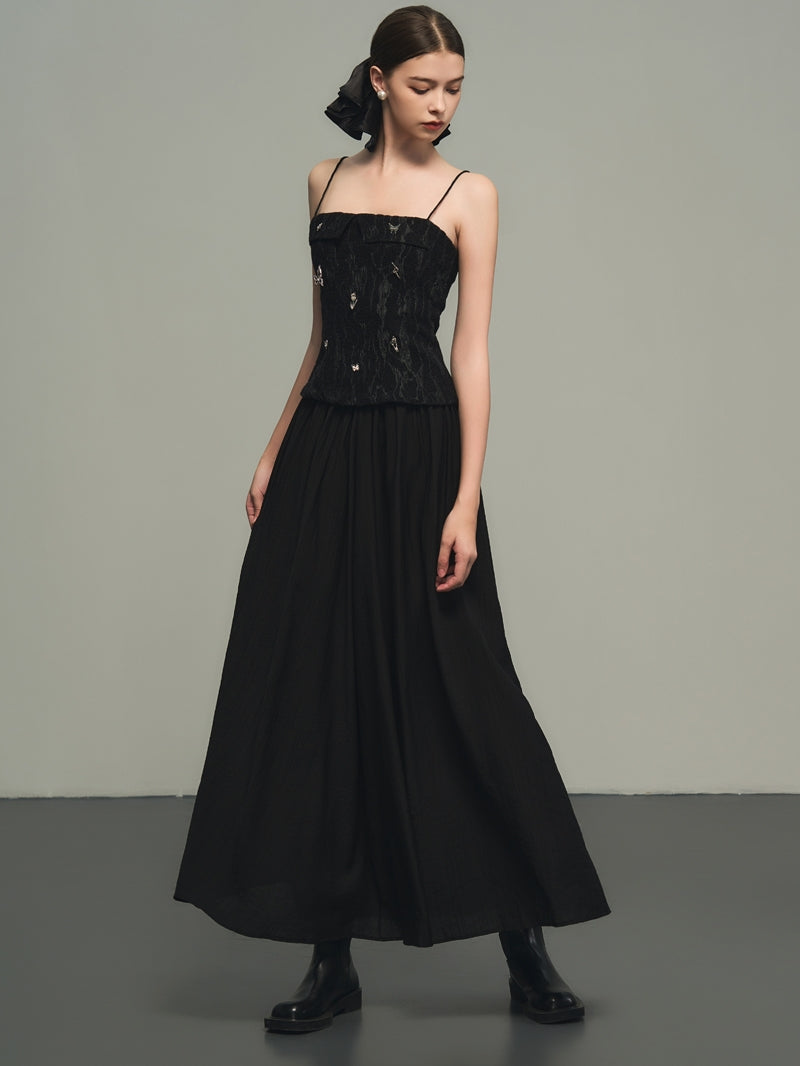 Tight Butterfly-Motif Elegant Inner Camisole