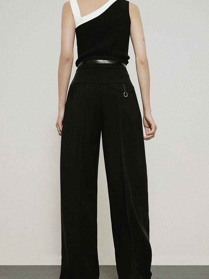 Strait Wide-Leg Classy Chic Pants