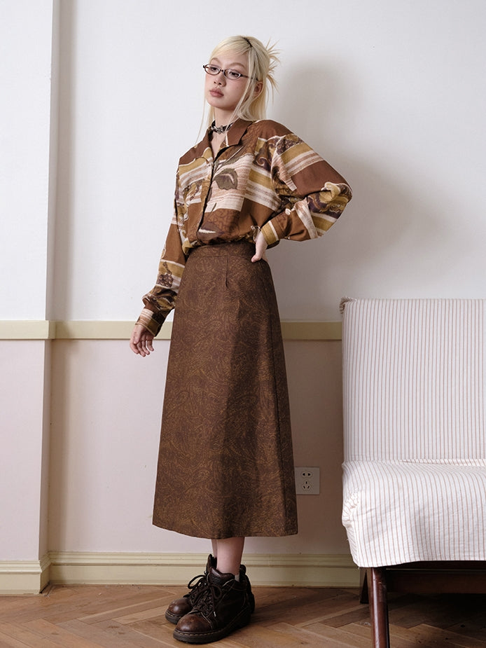 Patchworkblume einzigartiges modernes Hemd