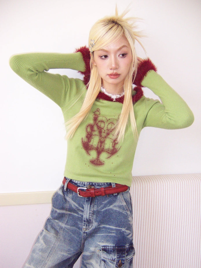 Sweat à sweat Nichi Slim Unique tricot