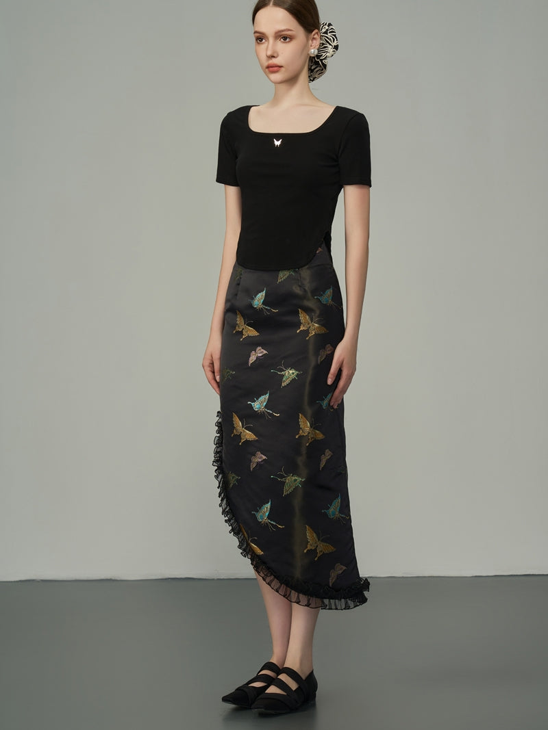 Asymmetrie Metallic Butterfly Rackrock