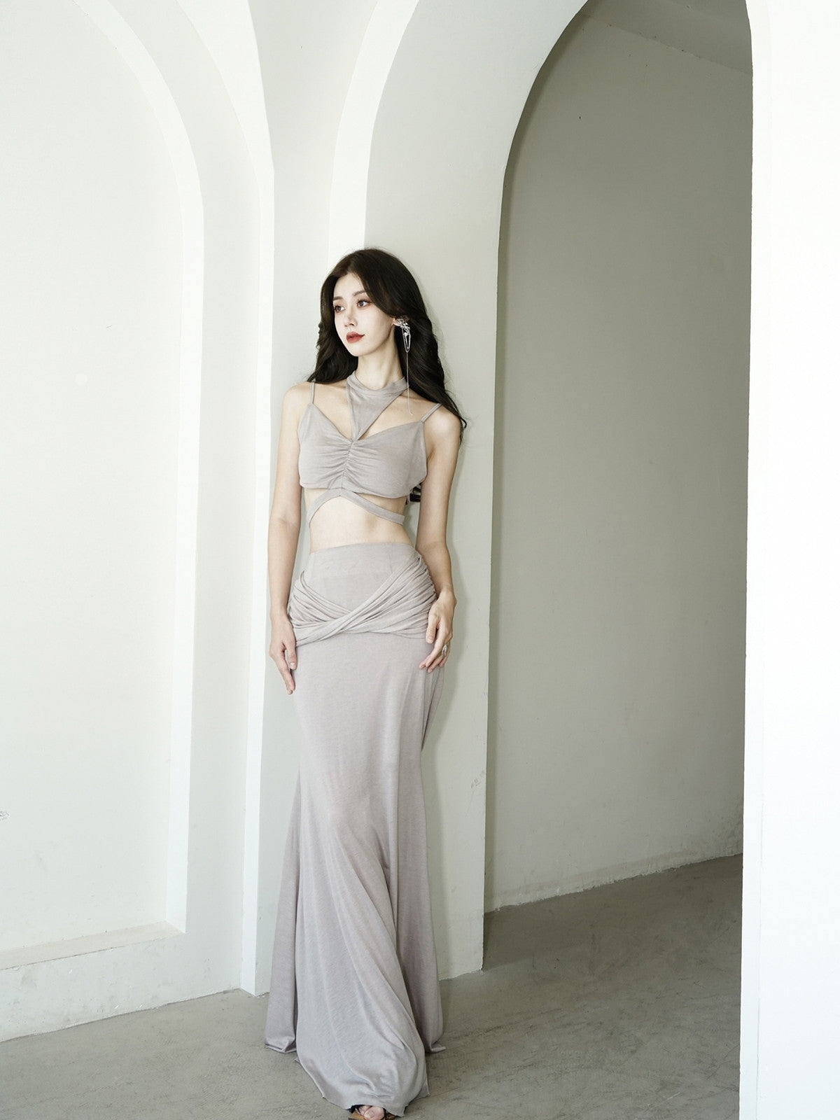 Drape elegante Nichi-enge Stretchplatten & Langstrecke
