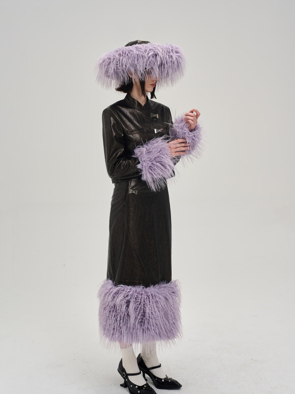Tassel Leather Nichi Conspicuous Jacket&One-Piece