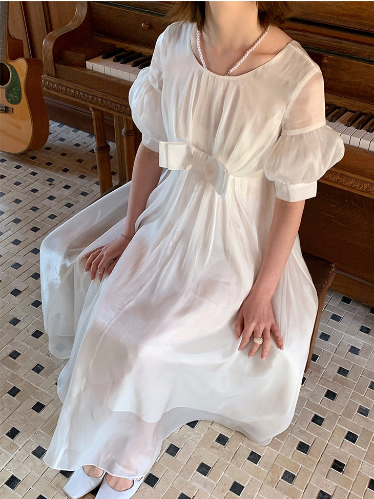 우아한 광택 플레어 프린세스 달콤한 장거리