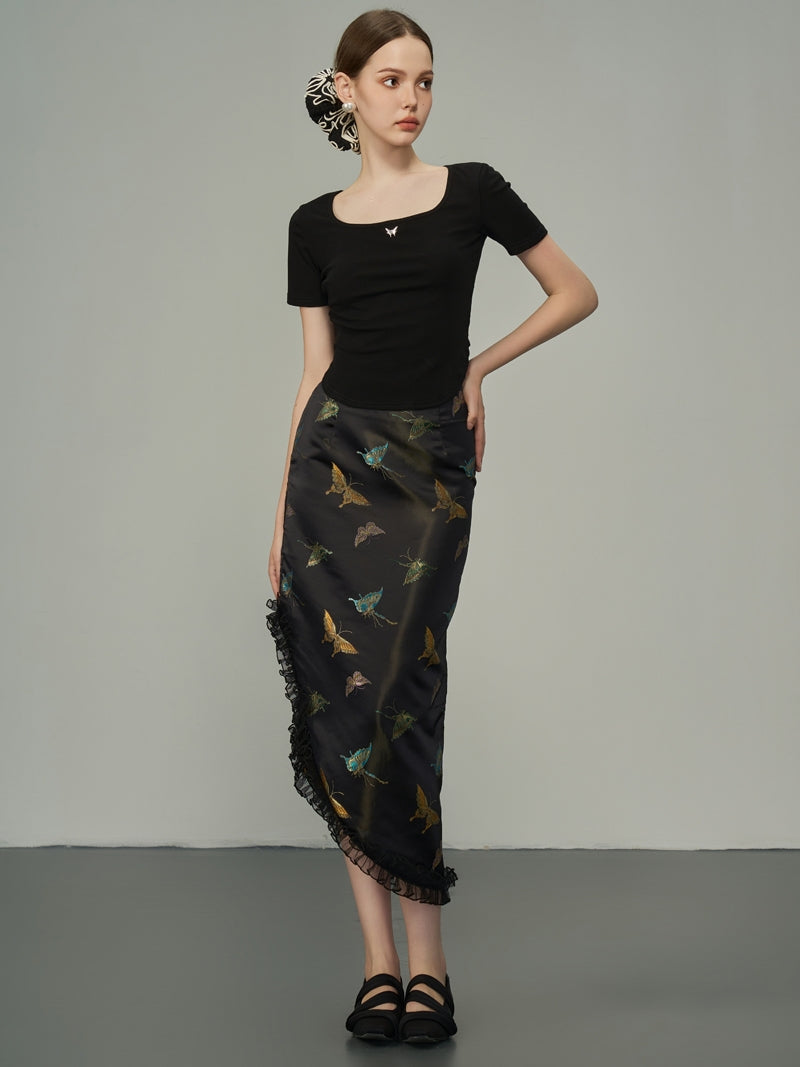 Asymmetrie Metallic Butterfly Rackrock