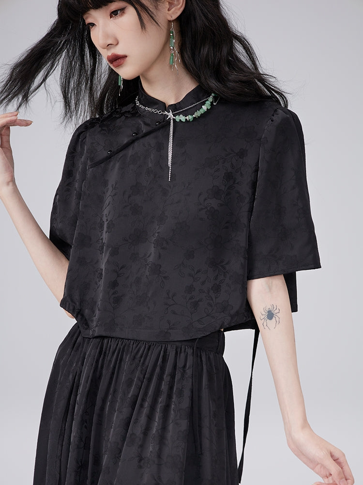 Blouse et fleur de la jupe longue configuration classique