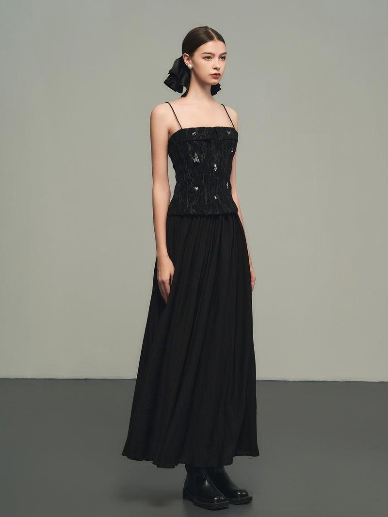 Tight Butterfly-Motif Elegant Inner Camisole