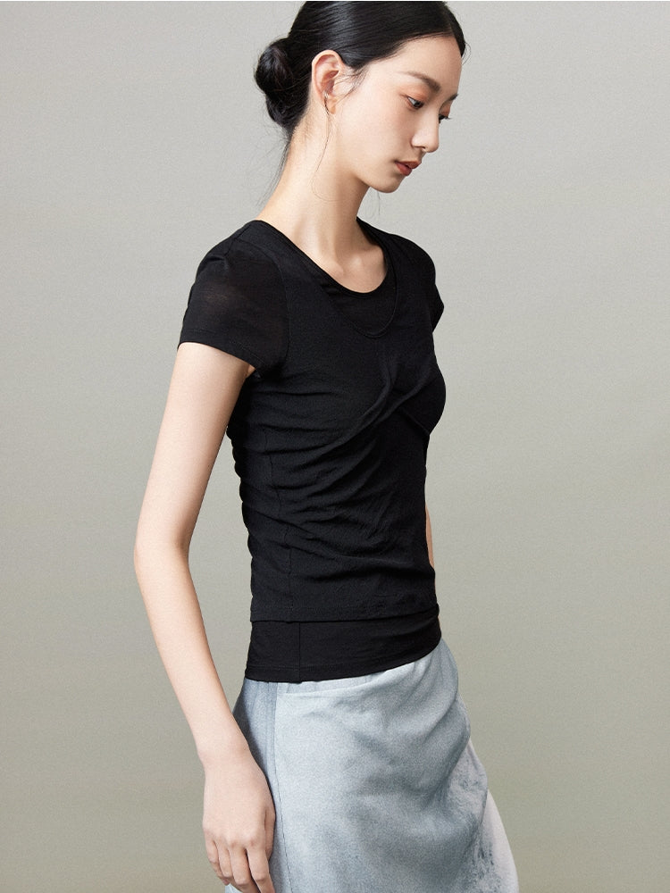 Nichi Tight Plain T-Shirt