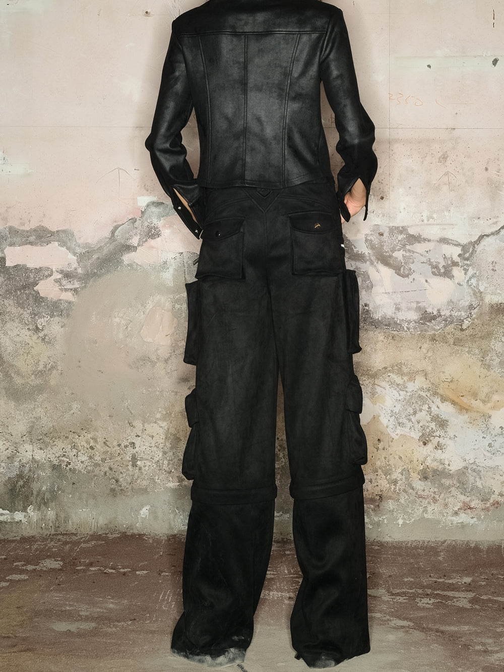 2way 사이드 포켓 캐주얼 느슨한 넓은 바지