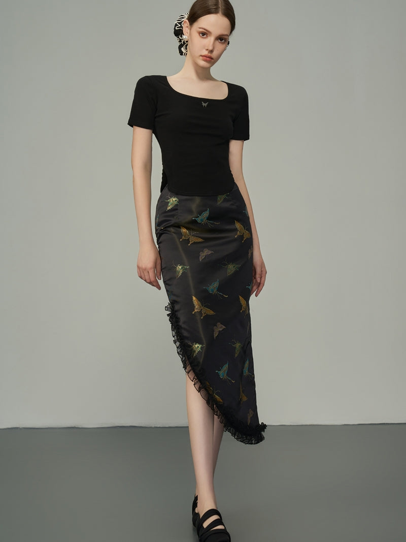 Asymmetrie Metallic Butterfly Rackrock