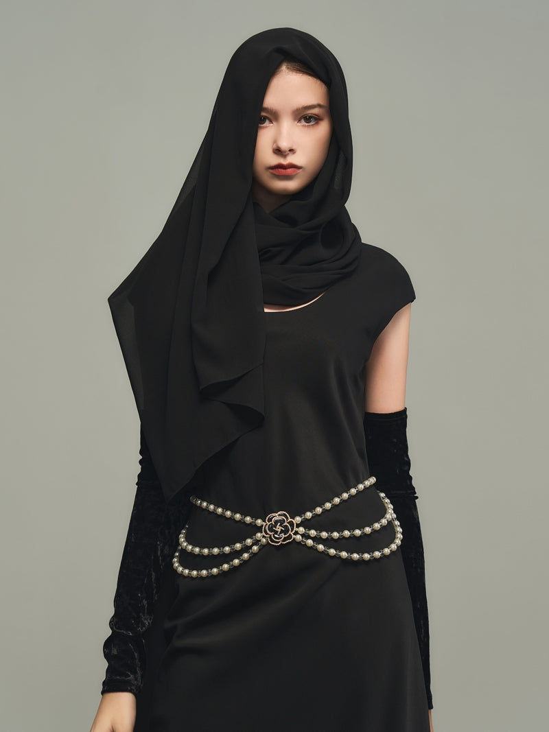 Chic Plain Ciffon Schal & Einteiliger und Armdecke