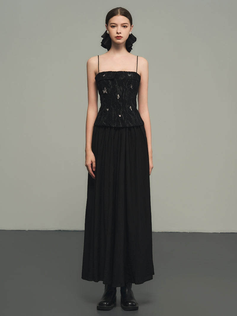 Tight Butterfly-Motif Elegant Inner Camisole