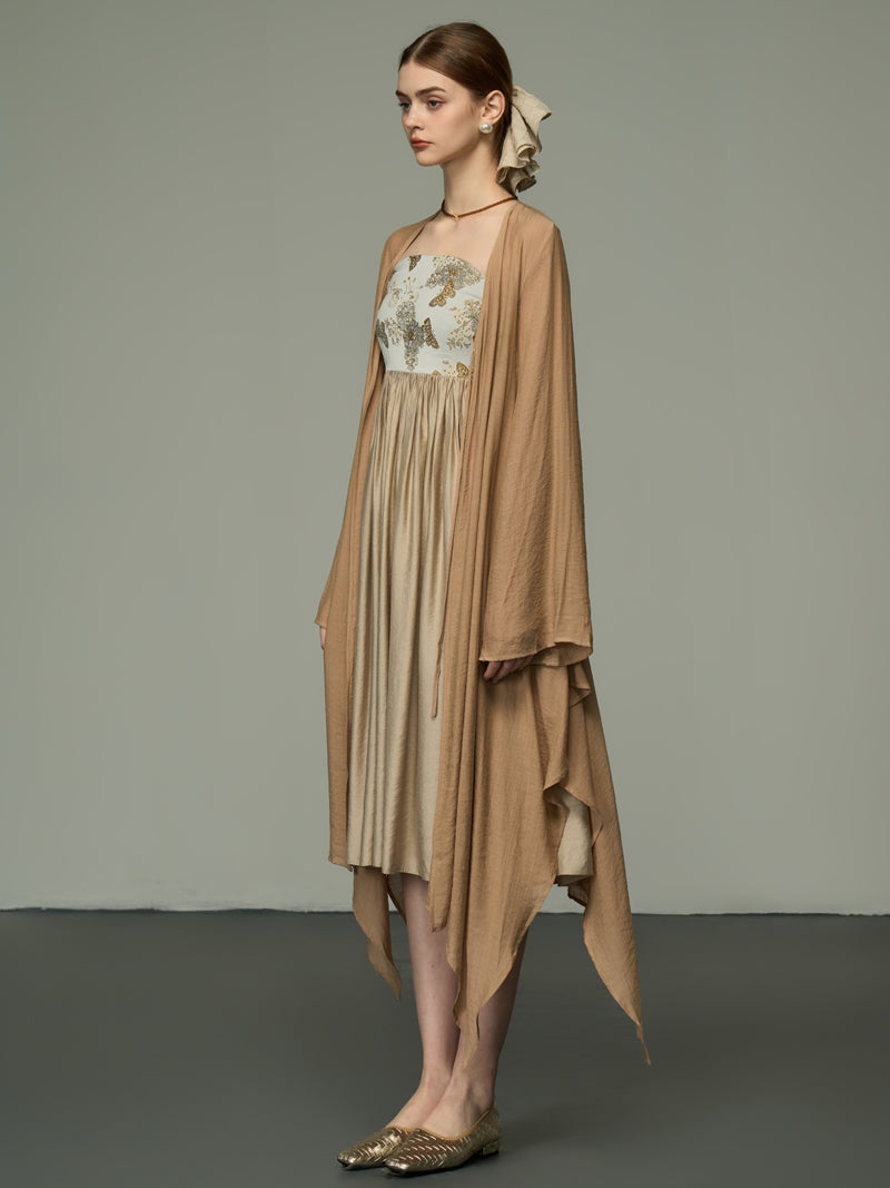 Bare-Top-Blume Retro Mix Frle Elegant ein Stück