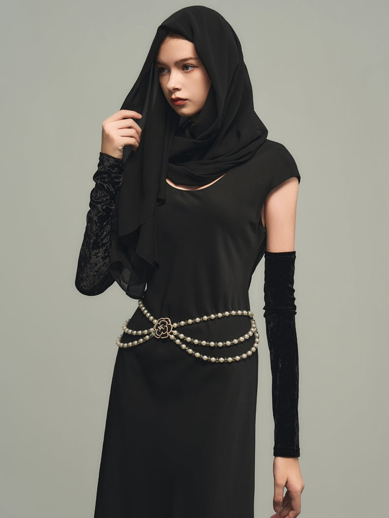 Chic Plain Ciffon Schal & Einteiliger und Armdecke