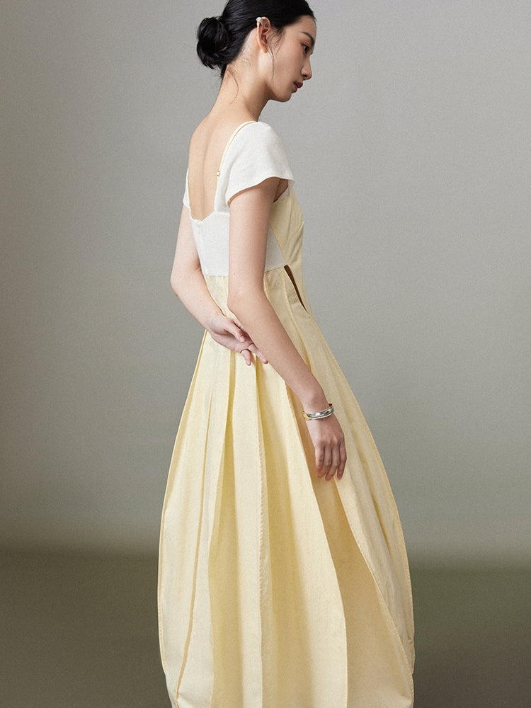 Fish-Tail Fluffily Cut Long One-Piece