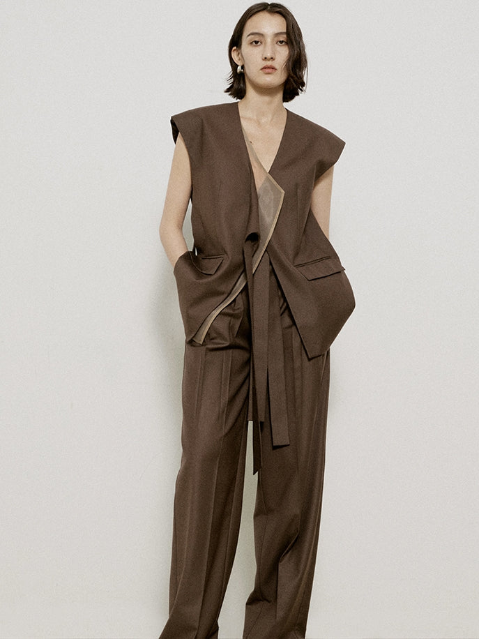 Sleevels CHIC OVERSIZE CIFFON LAYERED GILET