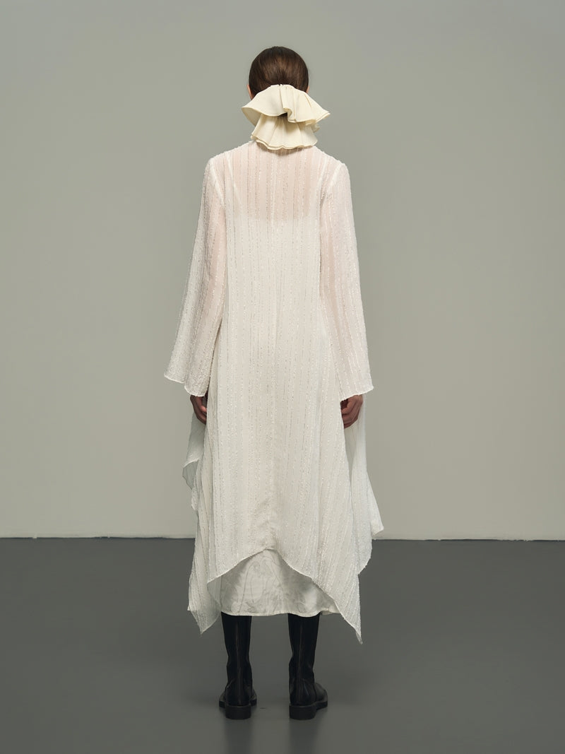 비대칭 간단한 대형 얇은 긴 카르디건