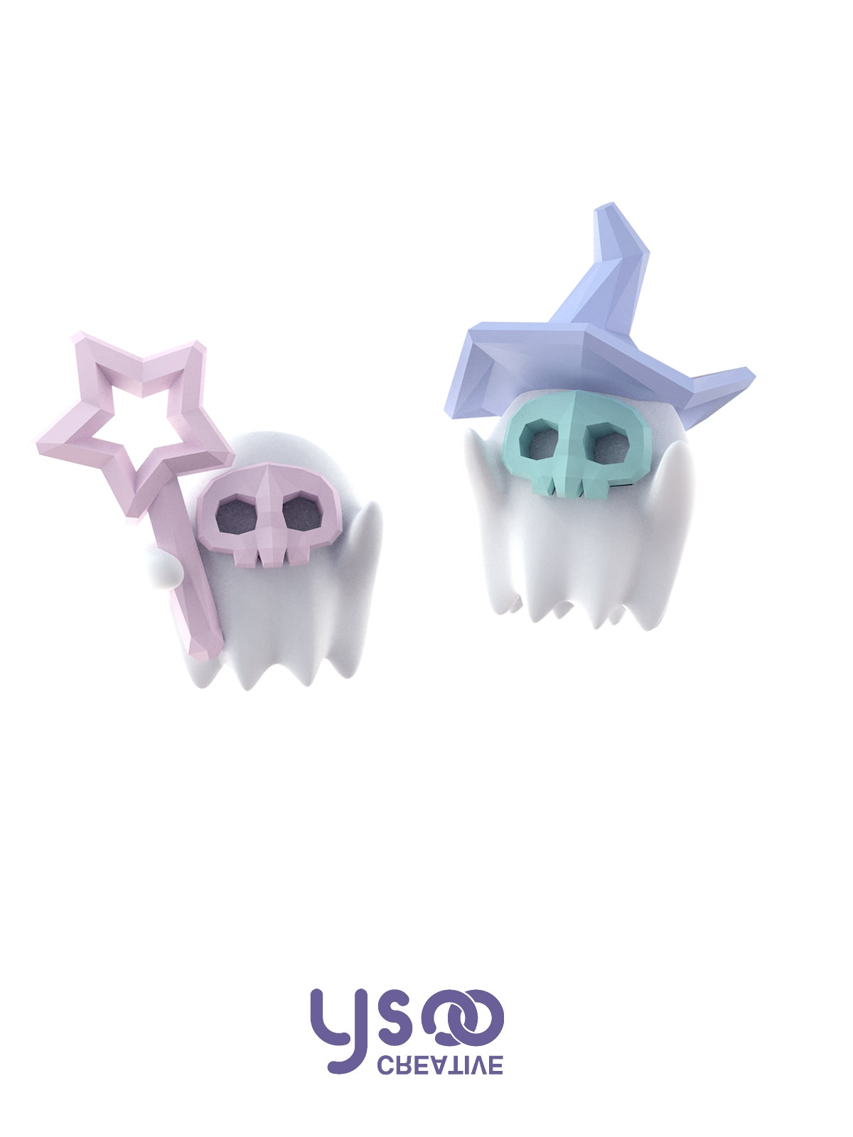 Ghost Wizard Fluorescence Perced & Ear-Plip