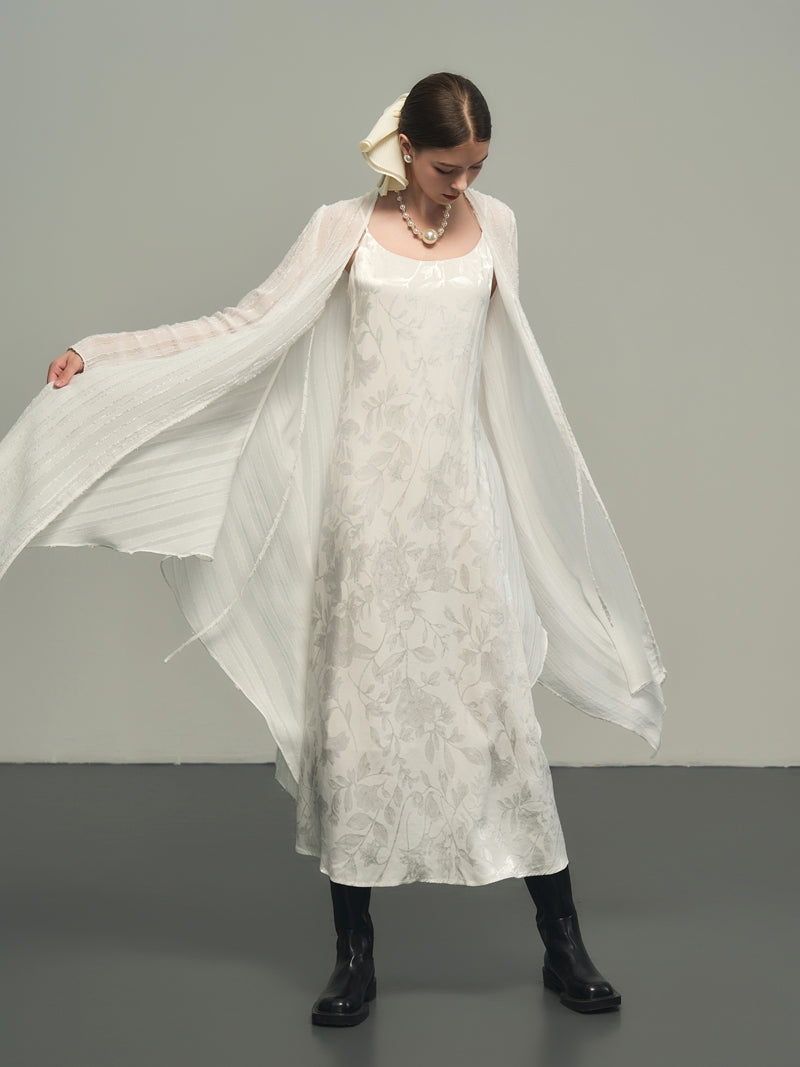 비대칭 간단한 대형 얇은 긴 카르디건