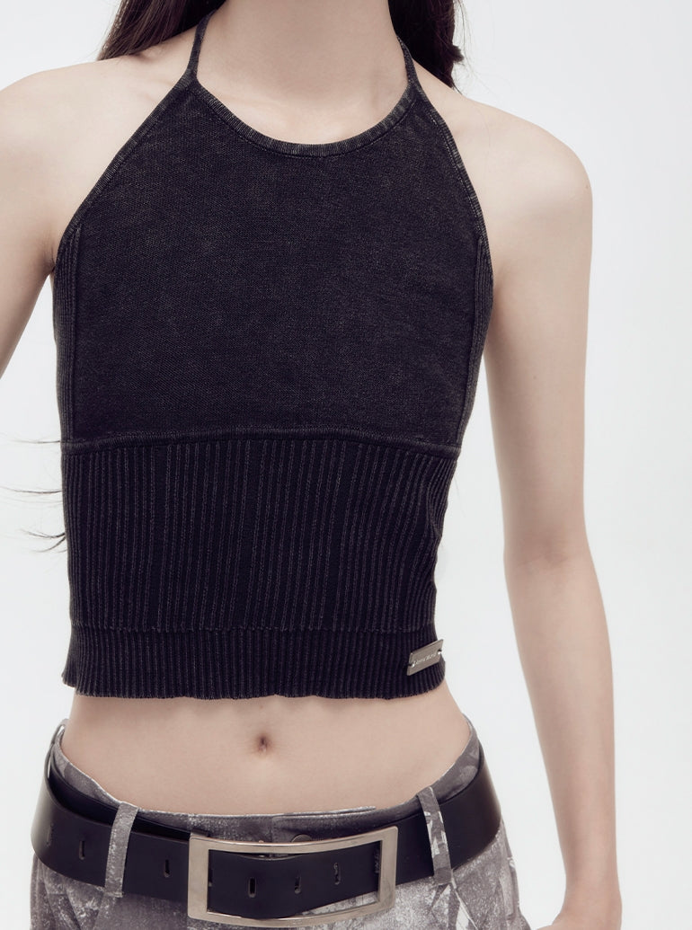 Tops&Mini-Skirt Summer-Knit Casual Set-Up