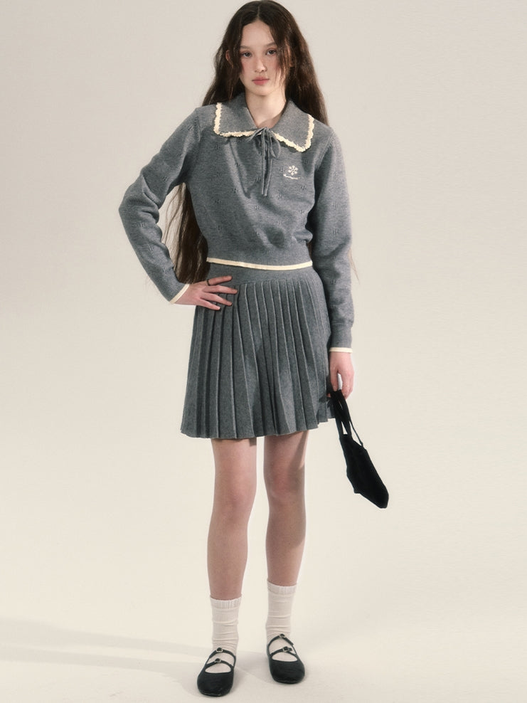 Strick Retro Grily College Tops & Minirocke