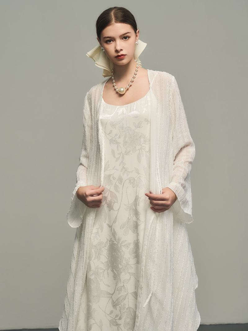 비대칭 간단한 대형 얇은 긴 카르디건