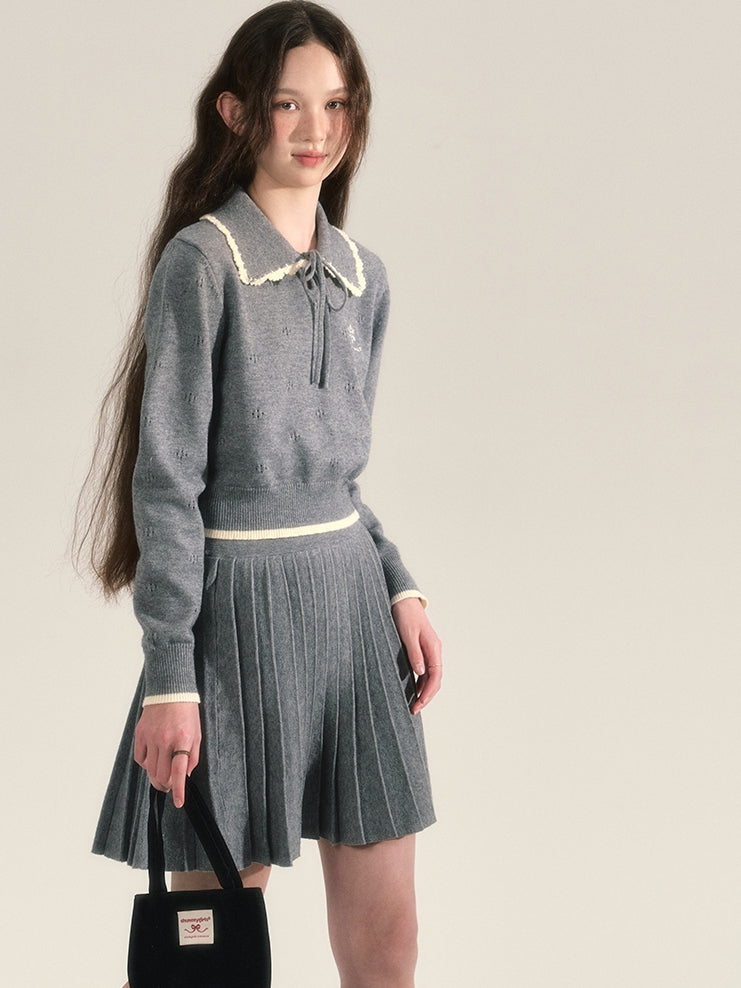 Strick Retro Grily College Tops & Minirocke