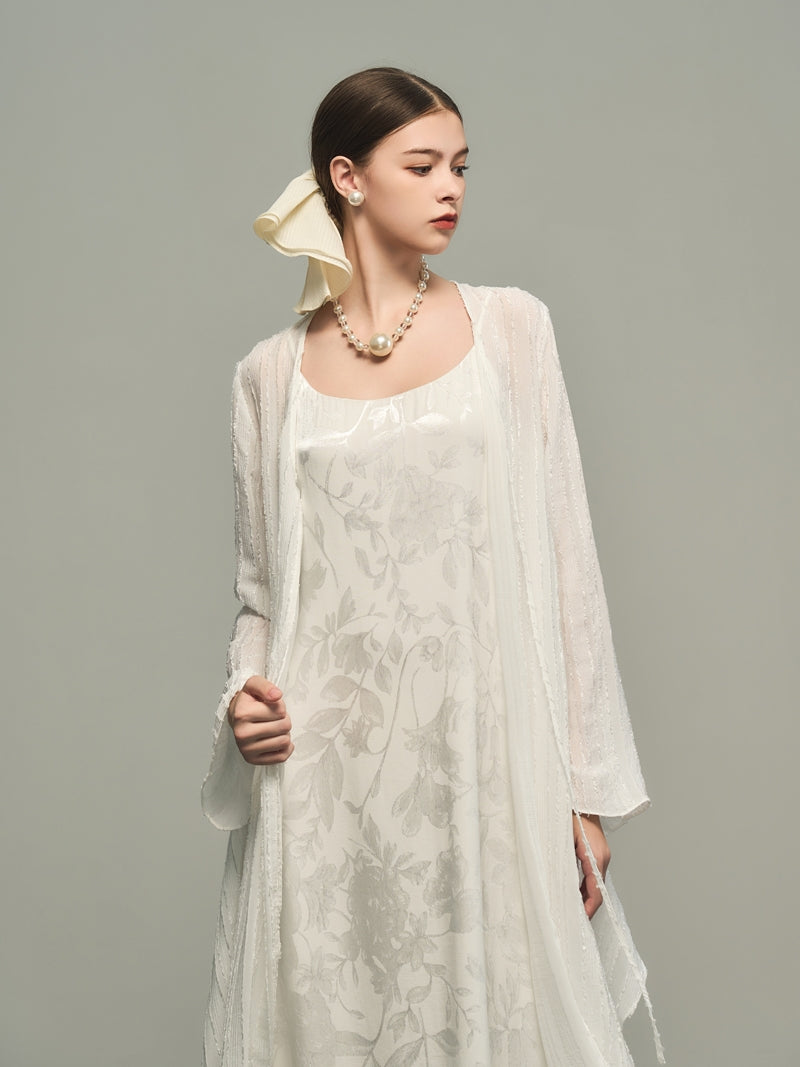 비대칭 간단한 대형 얇은 긴 카르디건