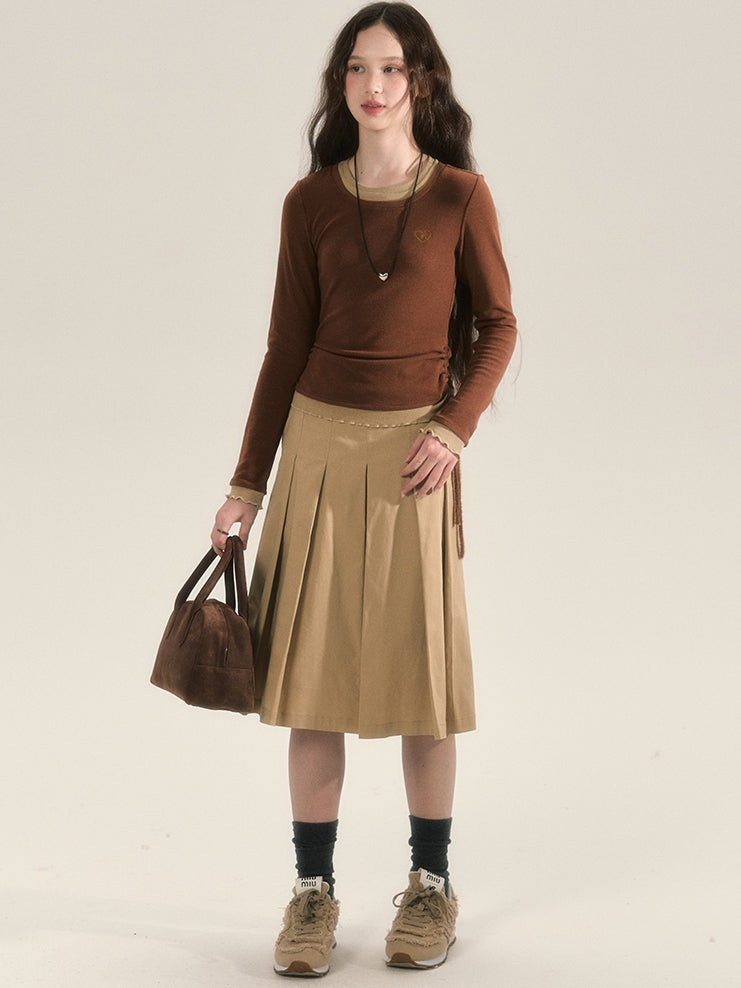 Drawstring Simple Casual Cutsew