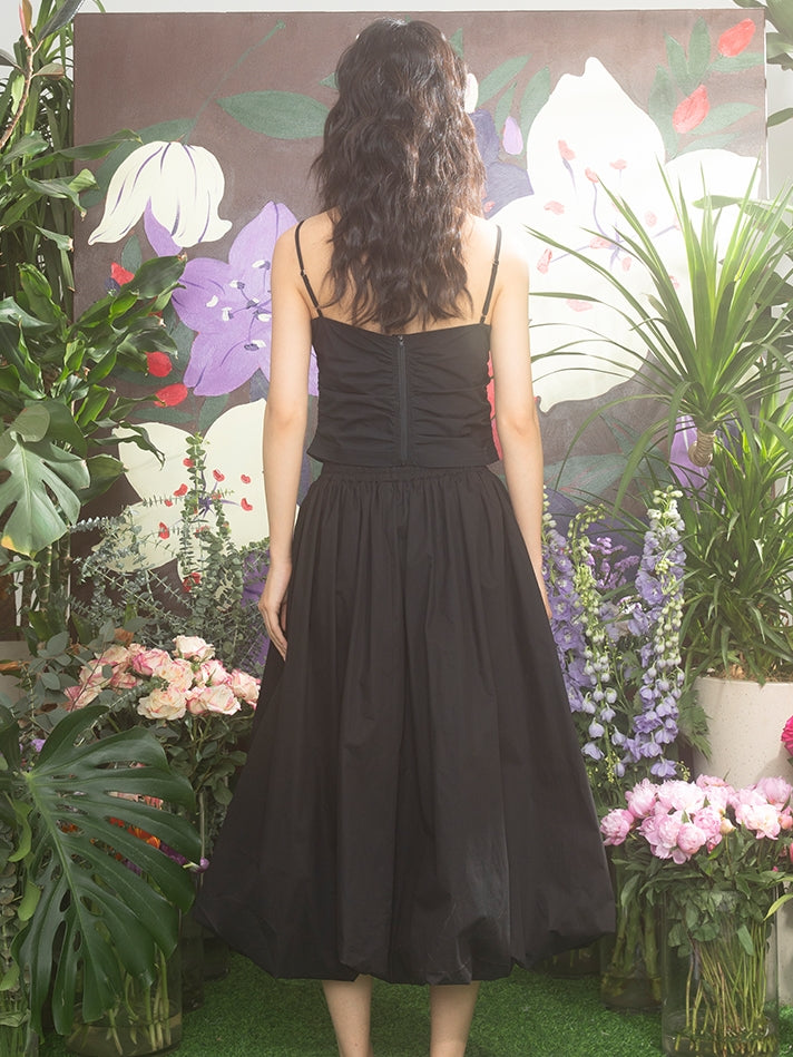 Crumping Flower Croppde Camisole을 모으십시오