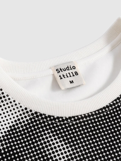 그림 니치 레트로 모자이크 티셔츠