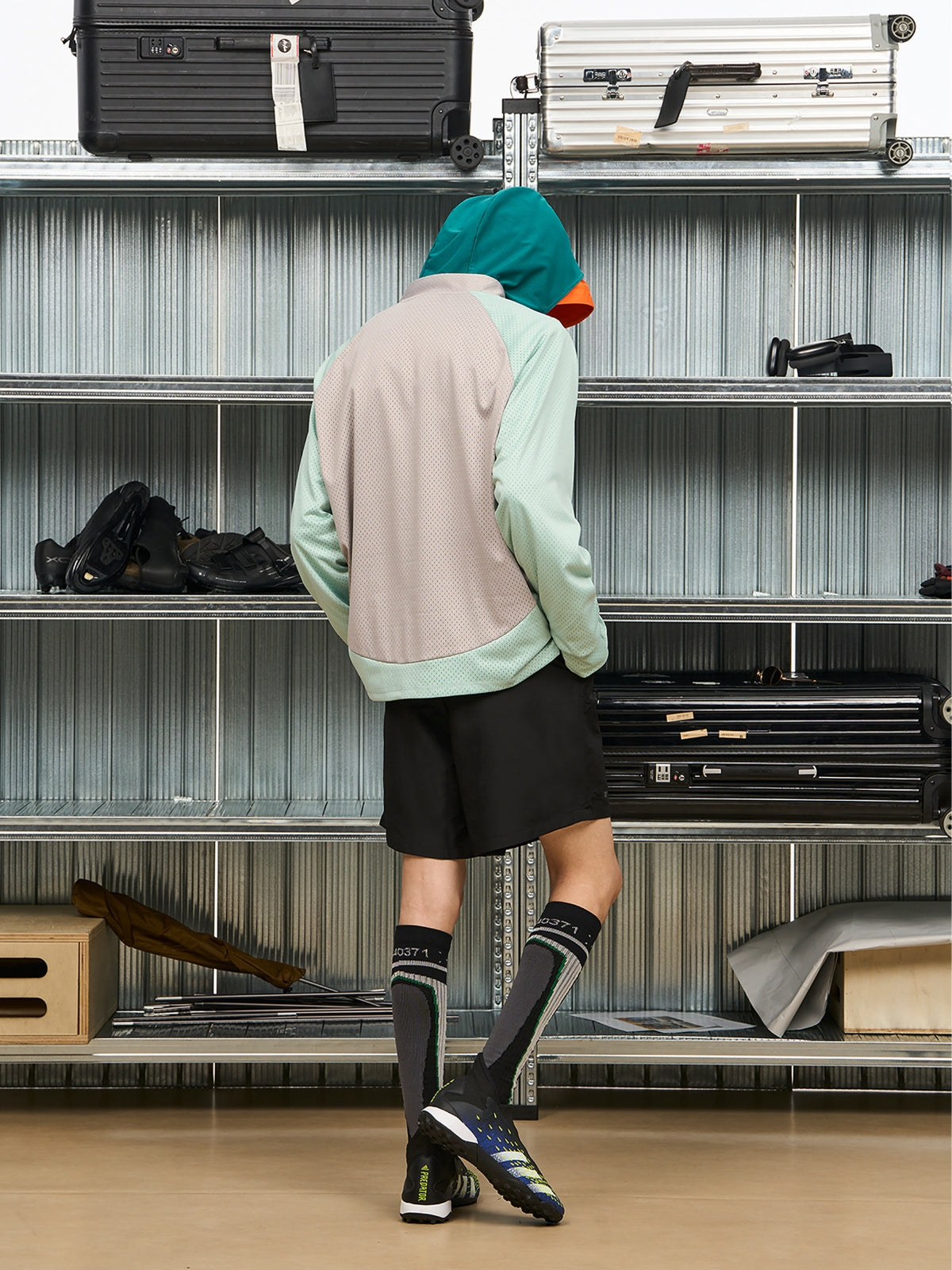 메쉬 대비 7 티셔츠