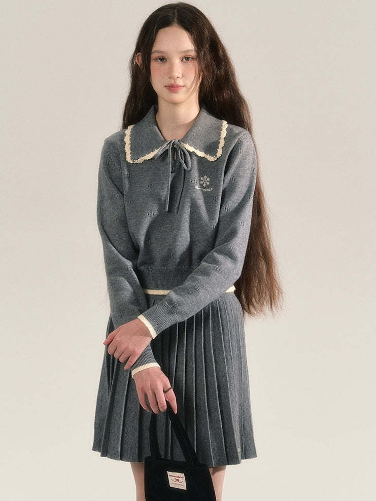 Strick Retro Grily College Tops & Minirocke