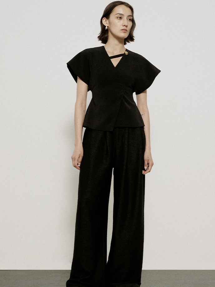 Asymmetry Nichi Flare Classy Blouse