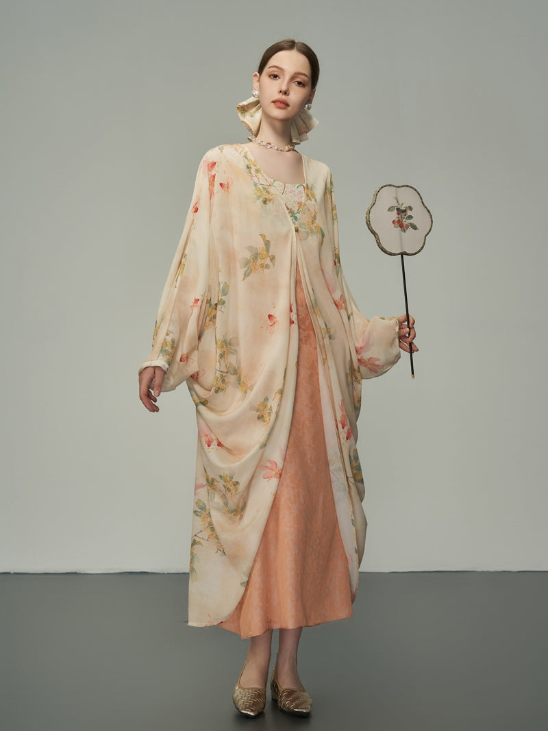 Blume übergroße Retro-reine Langkalker