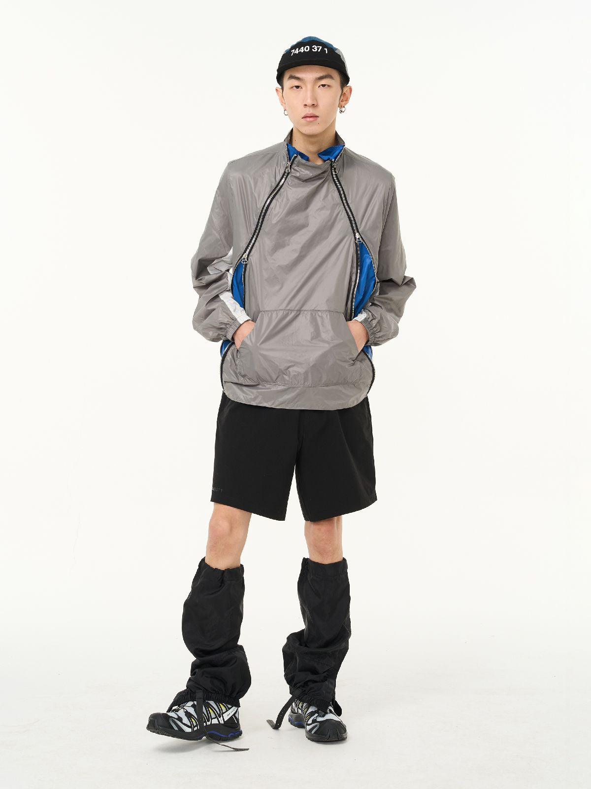 Wide Casual Plain Half-Pants