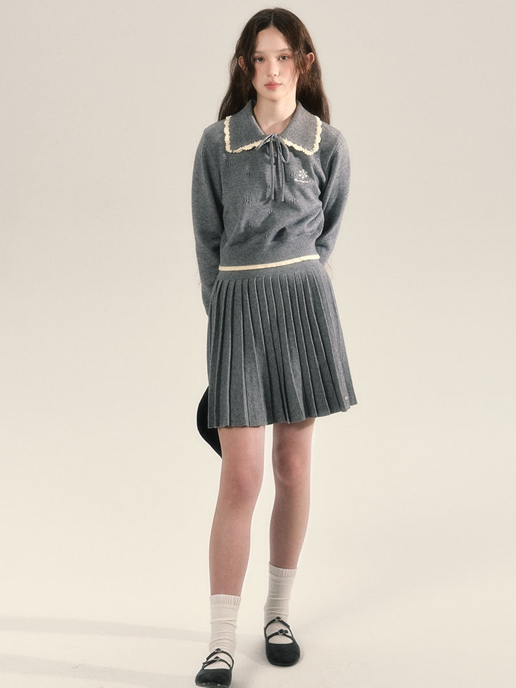 Strick Retro Grily College Tops & Minirocke