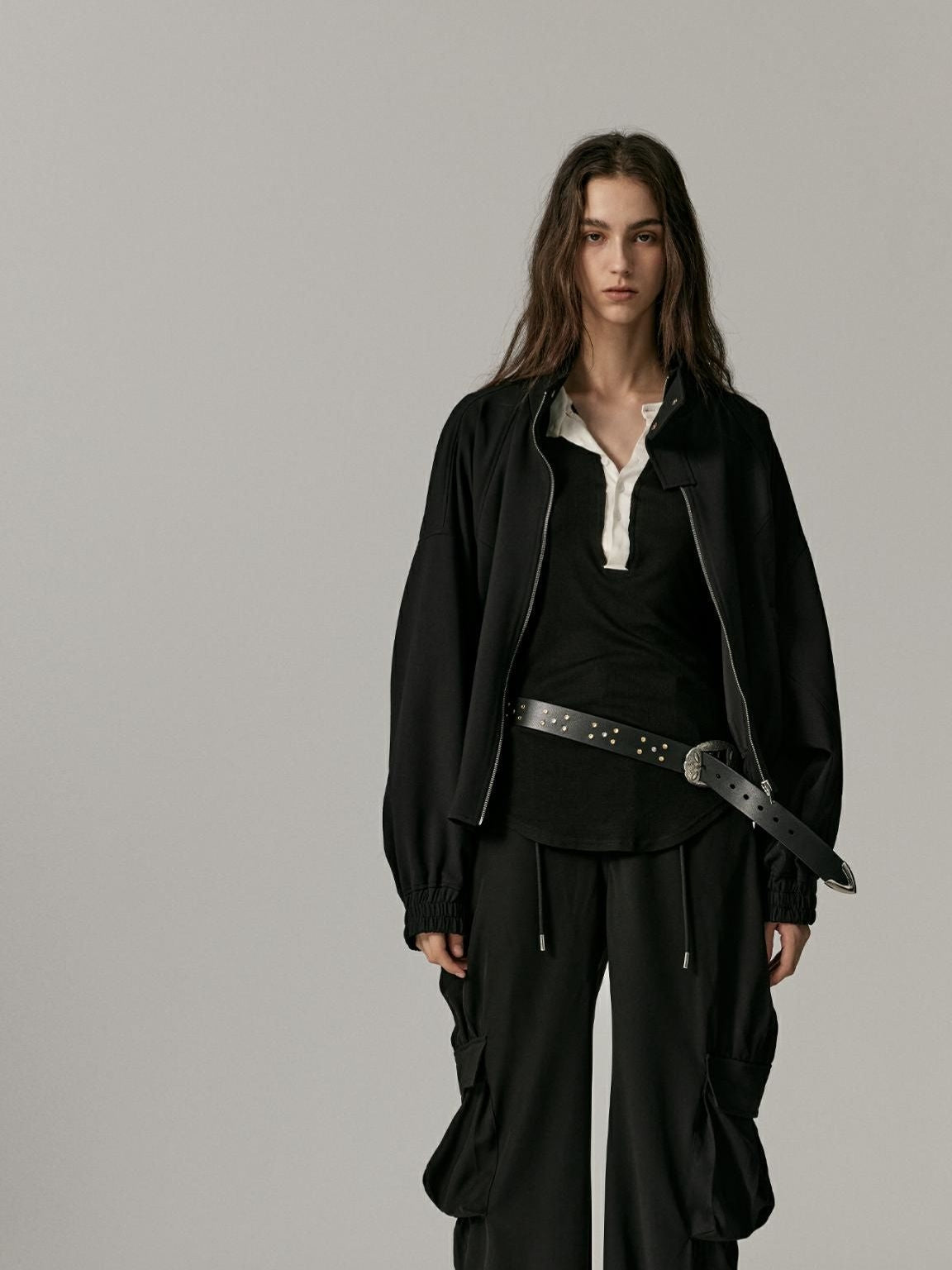 Veste ordinaire décontractée de Zip Windbreaker