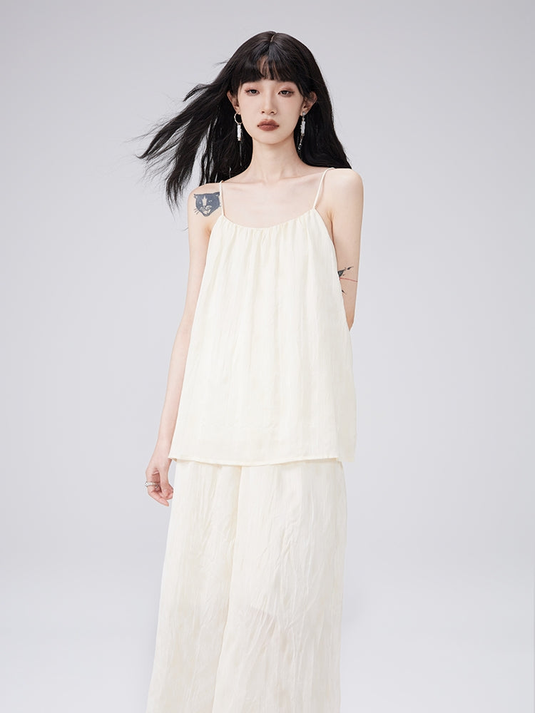 Camisole & Long-Skirt Natural Flare Tie-dye Set-up