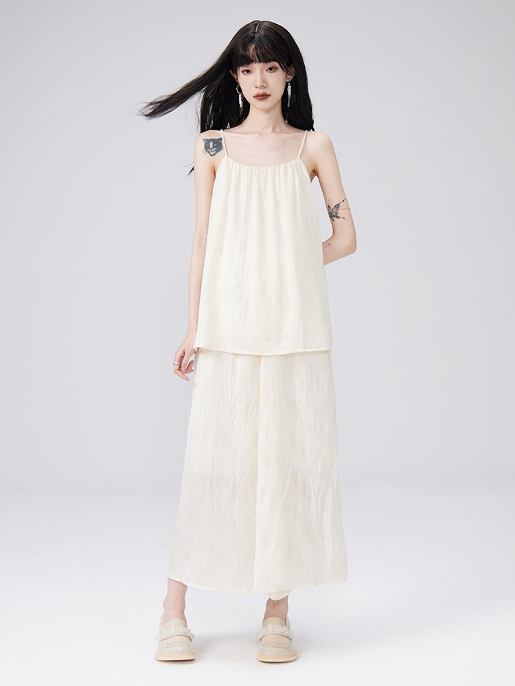 Camisole & Long-Skirt Natural Flare Tie-dye Set-up