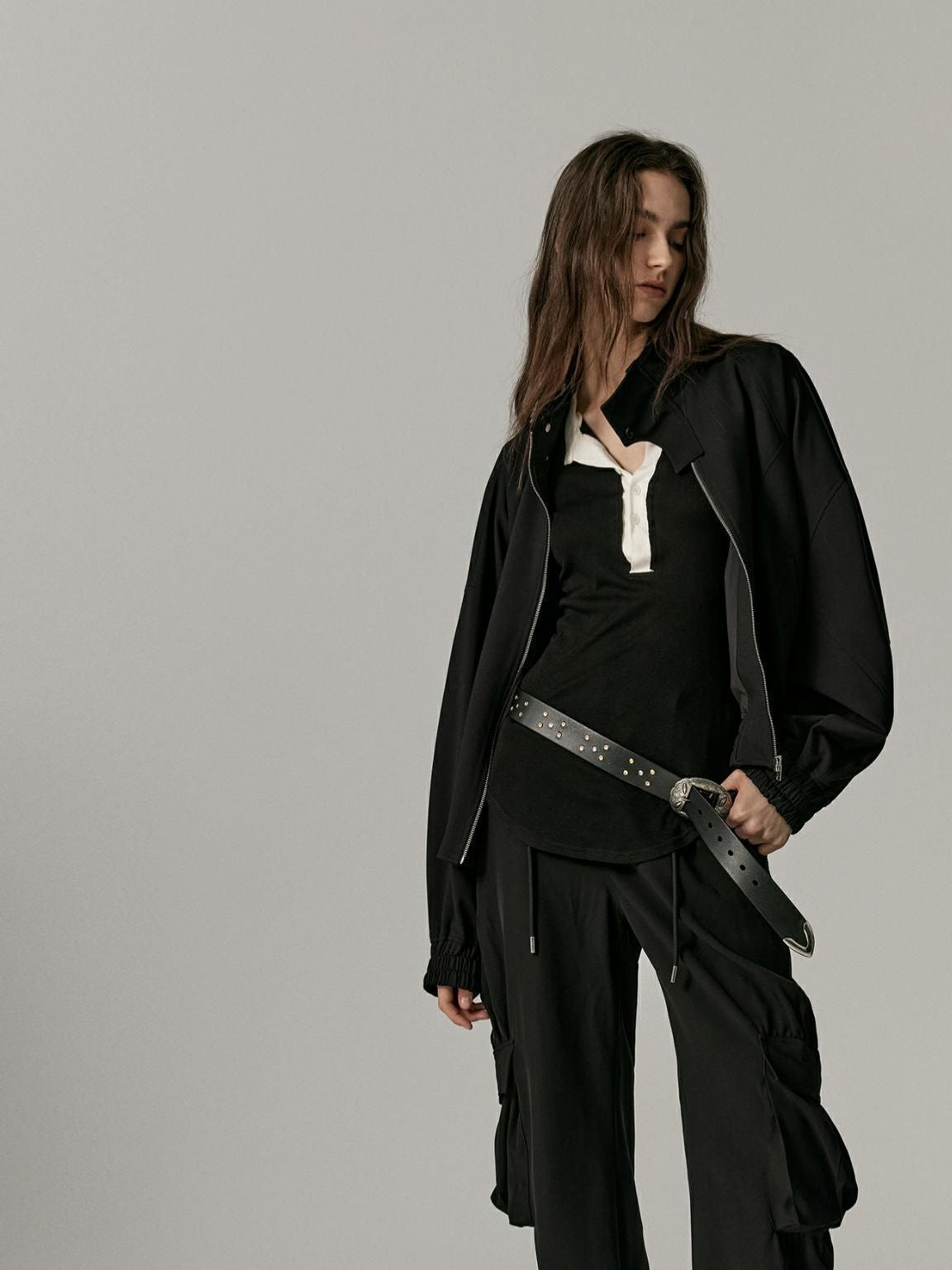 Veste ordinaire décontractée de Zip Windbreaker