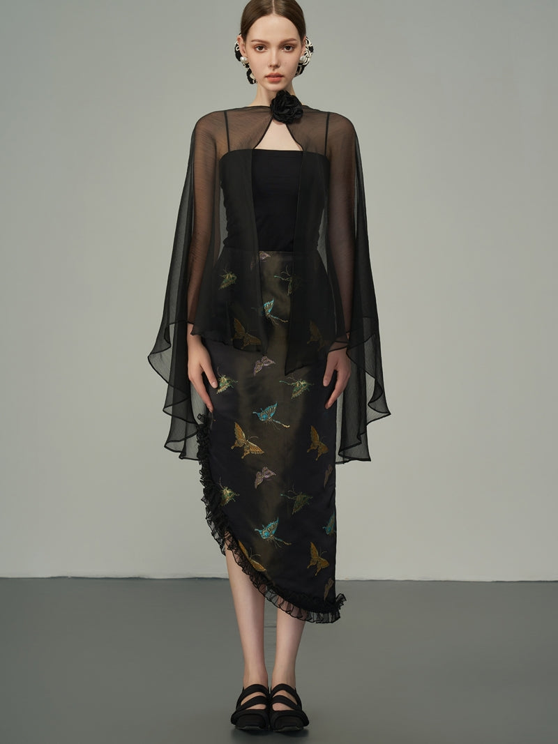 Asymmetrie Metallic Butterfly Rackrock