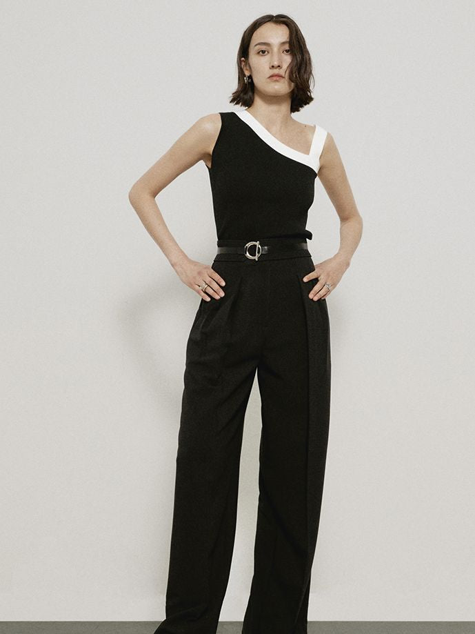 Strait Wide-Leg Classy Chic Pants