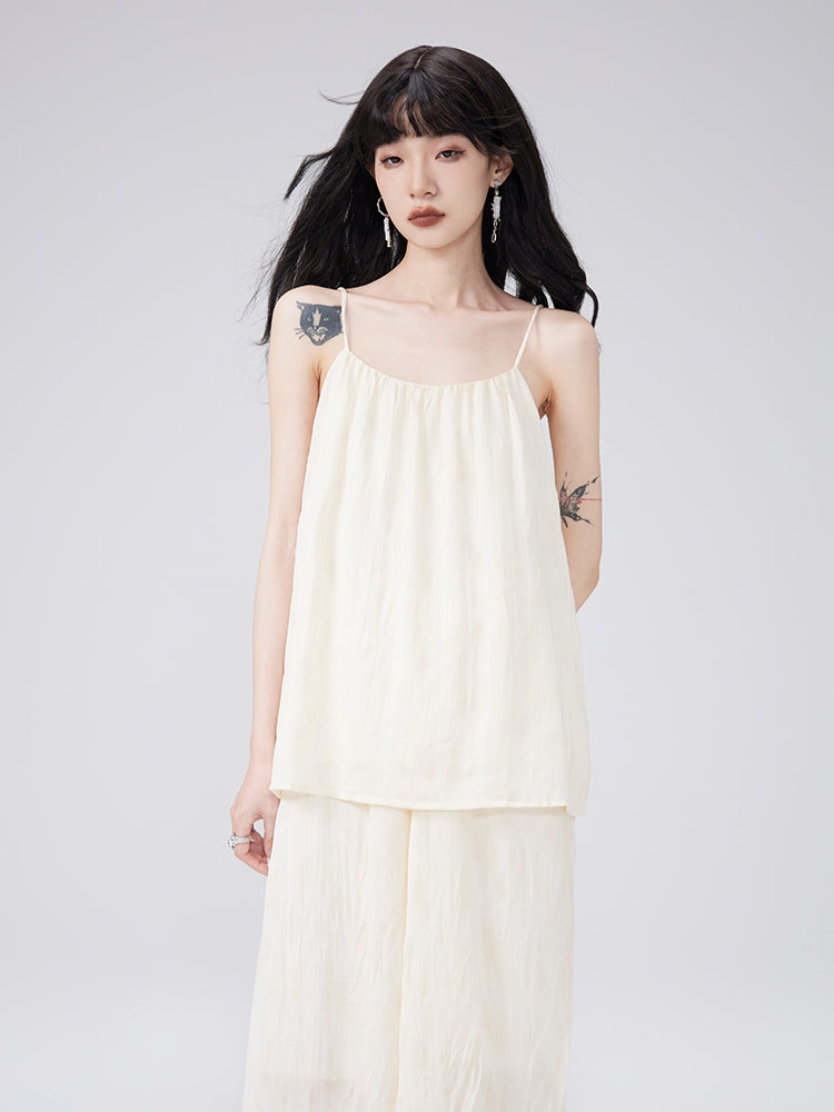 Camisole & Long-Skirt Natural Flare Tie-dye Set-up