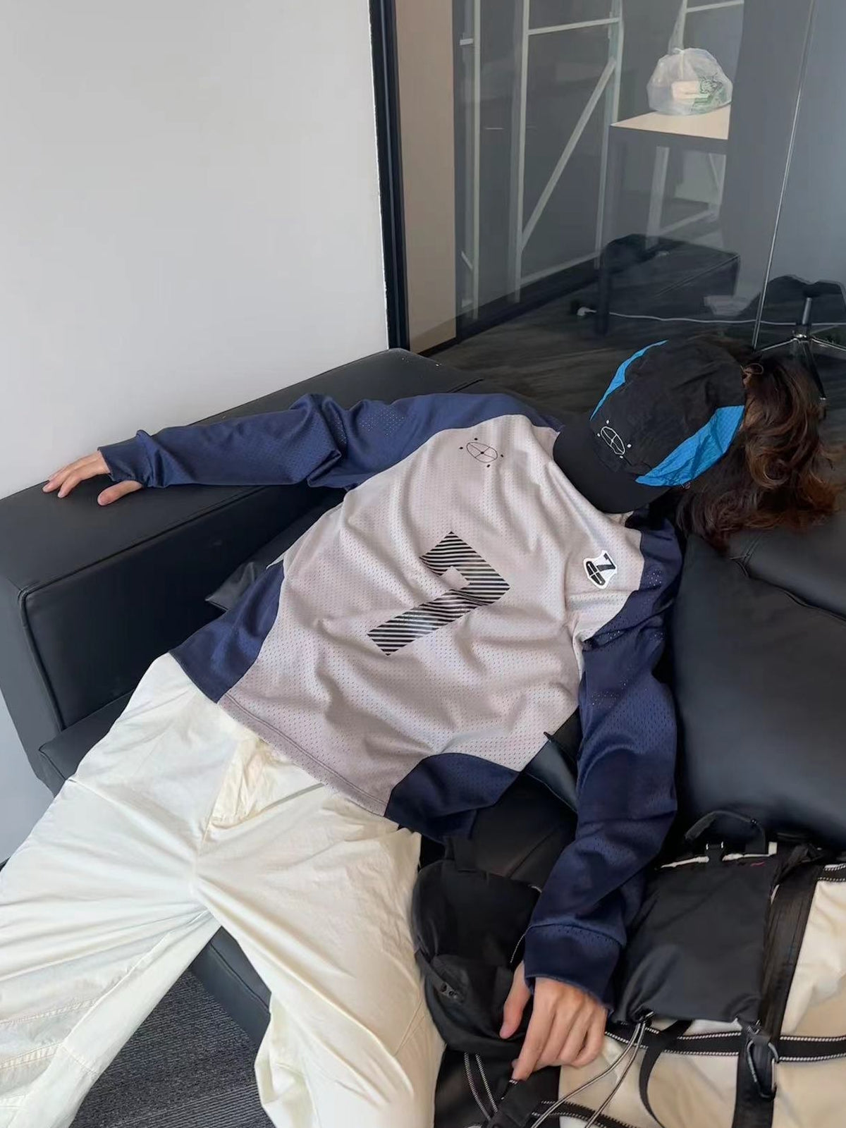 메쉬 대비 7 티셔츠