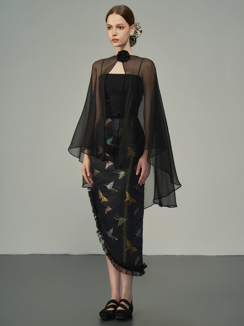 Asymmetrie Metallic Butterfly Rackrock