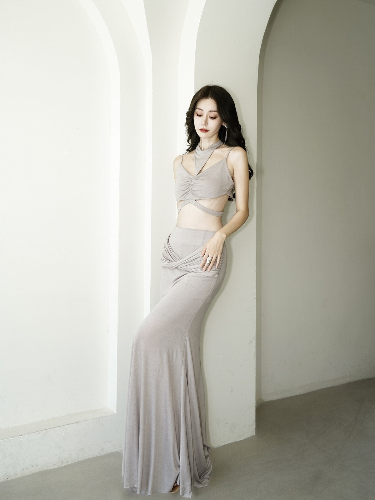Drape elegante Nichi-enge Stretchplatten & Langstrecke